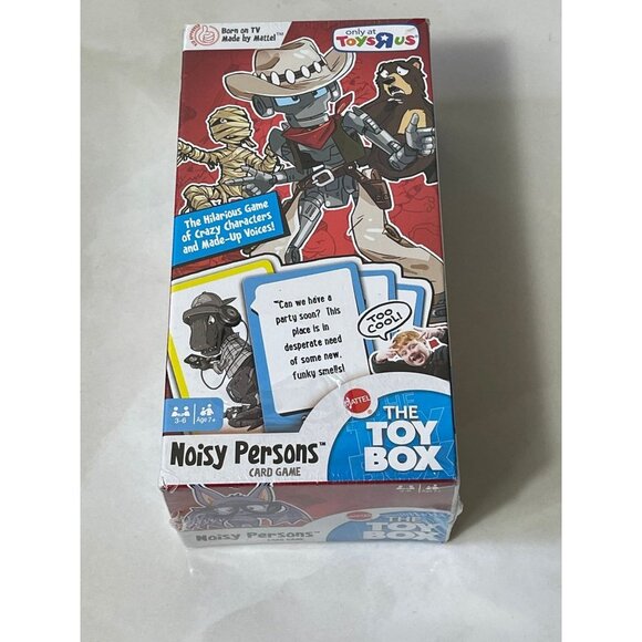 Mattel The Toy Box Noisy Persons Card Game Toys R Us Exclusive Made up Voices - Picture 3 of 4